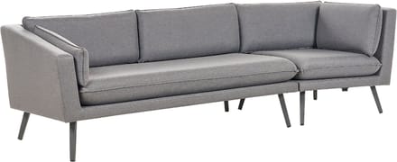 LORETELLO - Tuinbank 3-zits - Grijs - Polyester