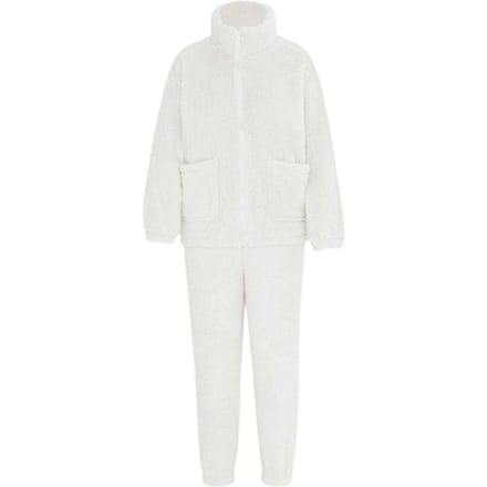 Miso Dames Sherpa Fleece Loungewear Set (Wit)