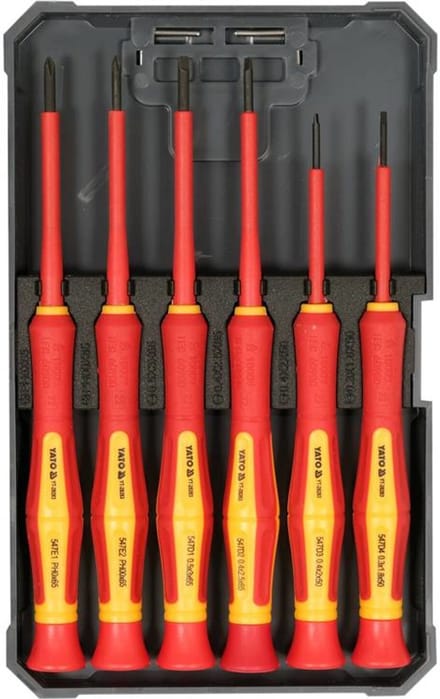 Yato - Precisieschroevendraaierset - 6 Delen - VDE 1000V - Ergonomische Handgreep