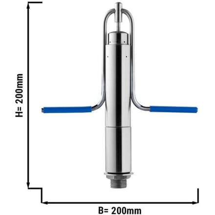 GGM Gastro Behälter- & Gläserdusche mit integr. Wasserstrahl-Regler Zilver