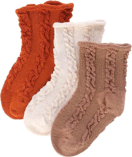 iN ControL 3pack baby sokjes met kabelstructuur 19/22