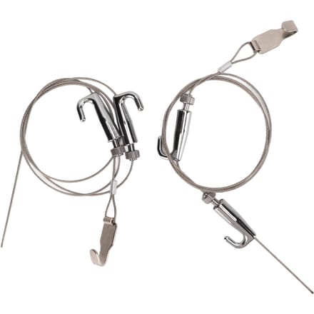2 stuks Schilderijrail Ophangsysteem Professionele Verstelbare Schilderij Ophangdraad Kit voor Tentoonstelling 1m / 3.3ft