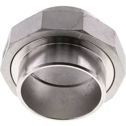 Rechte Koppeling 76.1mm Laseinde RVS Conische Afdichting 16bar