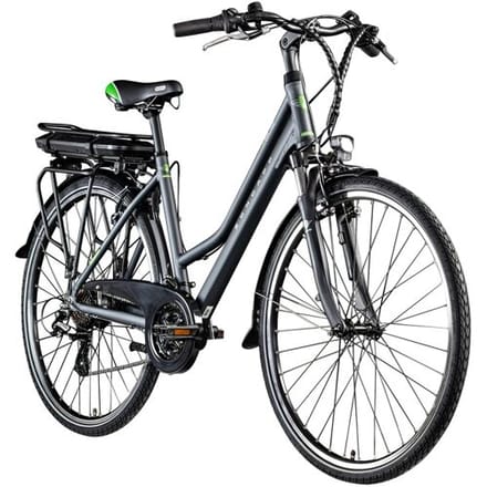 ZÜNDAPP Elektrische fiets Z802 700c 28" (Dames, Grijs/groen)