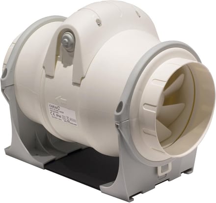 Afvoerventilator - Inline Ventilator - Vochtige Ruimte Ventileren - Stille Werking 32 dB - 910 m³/u - Wit