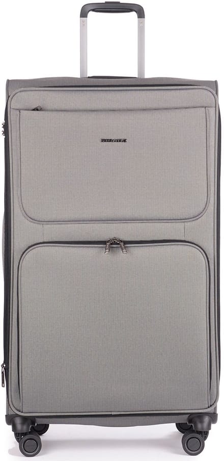 STRATIC Bendigo Light - zachte koffer - extra groot - 84x47x27 cm - 3,3 kg - 120 L - Silver