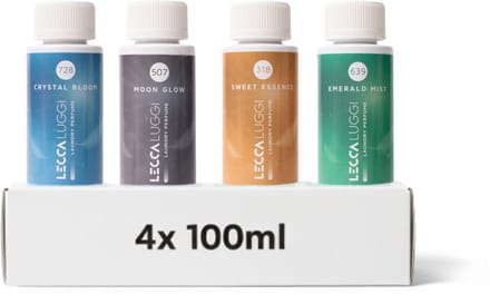 Lecca Luggi Wasparfum Proefpakket – Kruidig Bloemig – Crystal Bloom, Moon Glow, Sweet Essence & Emerald Mist – 4x100ml
