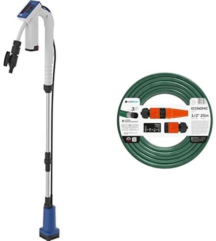 Accu-regentonpomp 12V met Droogloopbeveiliging en Tuinslang Set