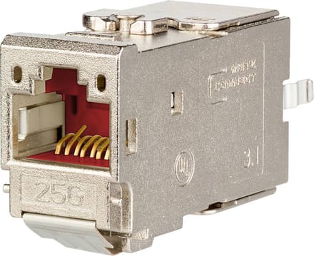 Metz Connect 130B11-25-E RJ45-inbouwmodule E-Dat, Module-steekprofiel 10 Gbit/s 1 stuk(s)
