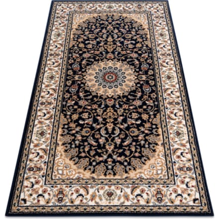 Kleden Rugsx Wollen tapijt NAIN Rosette, frame 7177/51011 beige 80x150 cm