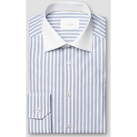Eton Overhemd Multi Micro Stripes Luxury Organic Supima Cotton 120 Twill Blauw / male