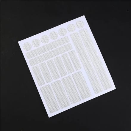 Reflecterende stickers - 21 stuks - WIT