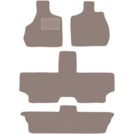 Beige velours vloermatten voor: Chrysler Voyager IV 7-zits (2000-2008)