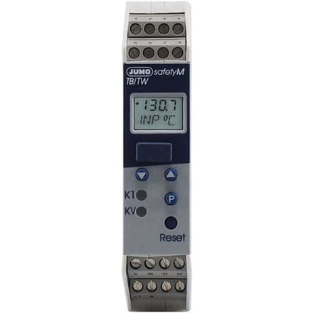 Jumo 506382 Temperatuurbegrenzer Pt100 -200 tot 850 °C Transistor (l x b x h) 125 x 22.5 x 109 mm