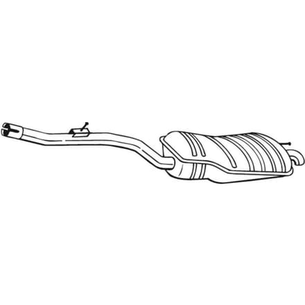 Geluiddemper achter BOSAL 282-901
