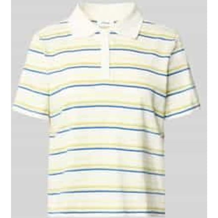 Slim Fit Gestreepte Jersey Polo Dames s.Oliver