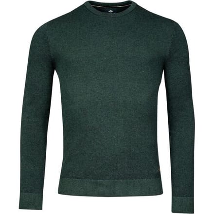 Baileys Trui Crew Neck Allover Plated 2-Tone Jacquard Donker Groen / male