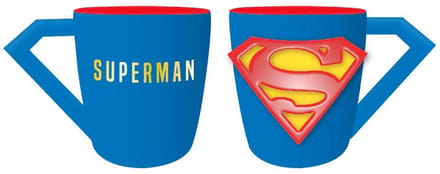 DC Comics - Superman Logo - 3D Mok - Rood en Blauw - 300ml