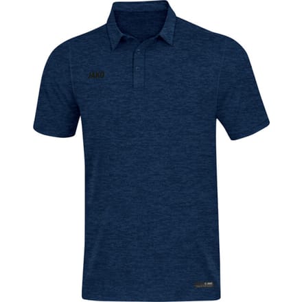 Jako Premium Basics Polo Heren - Marine Gemeleerd | Maat: S