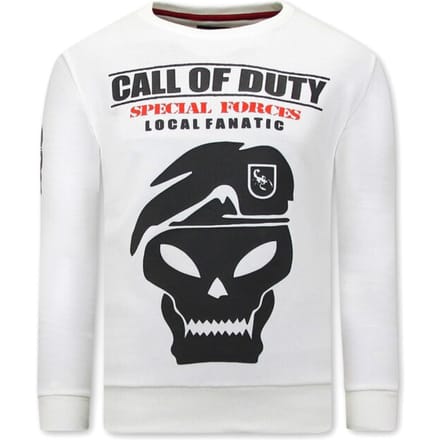 Heren Sweater met Print - Call Of Duty - Beige