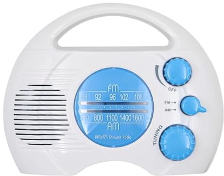 Draagbare Waterdichte Doucheradio met AM/FM Ontvangst
