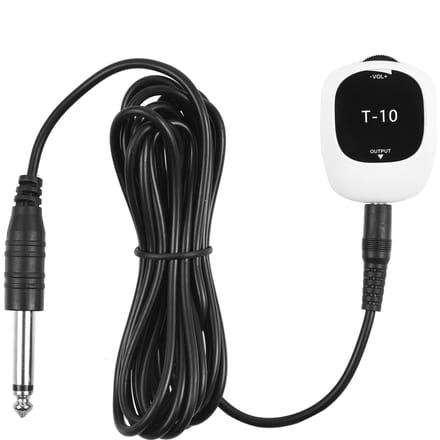Piezo Pickup Universeel Geen boren Zelfklevende Pick-up 6,5 mm audio-interface voor luidspreker, T-10-02