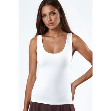 U Kraag Gebreide Tube Top