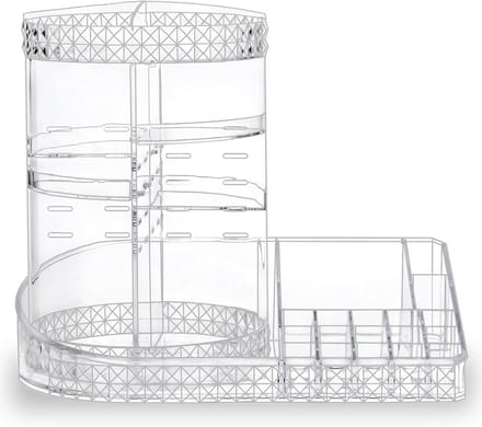 Grote 360 Graden Roterende Make-up Organizer met Verstelbare Lades