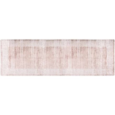 vidaXL - Vloerkleed - wasbaar - 80x300 - cm - beige