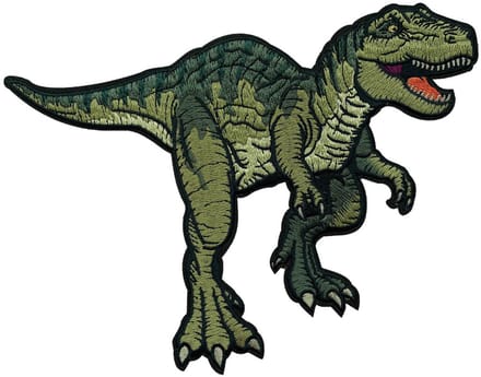 Strijkplaatje voor zelfgemaakte stofetui, T-Rex.