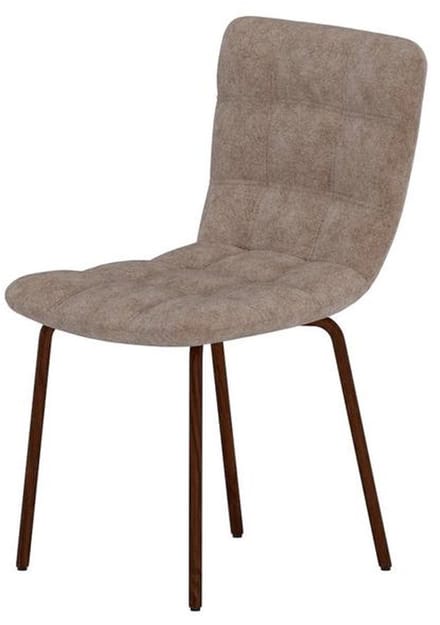 Svea - Nadia eetkamerstoelen velvet - woodlook/bruin
