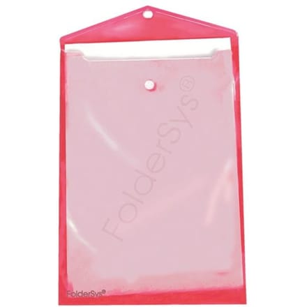 FolderSys documenthoes, A4, klittenbandsluiting, PP, rood
