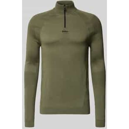 Regular Fit troyer met scheerwol-aandeel model 'TOUR SEAMLESS QZ'