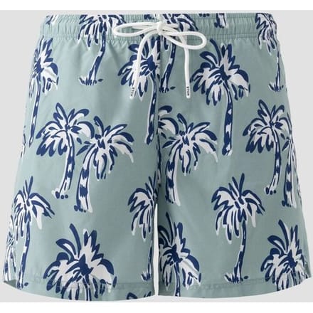 Eton Swim Short Oversized Palm Tree Pattern Groen / male