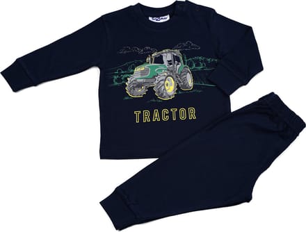 Fun2Wear - Pyjama Tractor - Navy Blauw - Maat 146/152