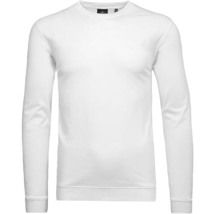 Ragman T-Shirt Uni Color Round Neck Long Sleeve Bottom Rib Wit / male