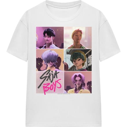 K-Pop Demon Hunters Dames Saja Boys Ruit T-Shirt (Wit)