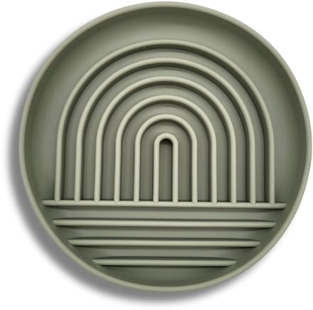 Slowfeeder By Ollies - Siliconen Likmat Rond Hond - BPA vrij - Groen