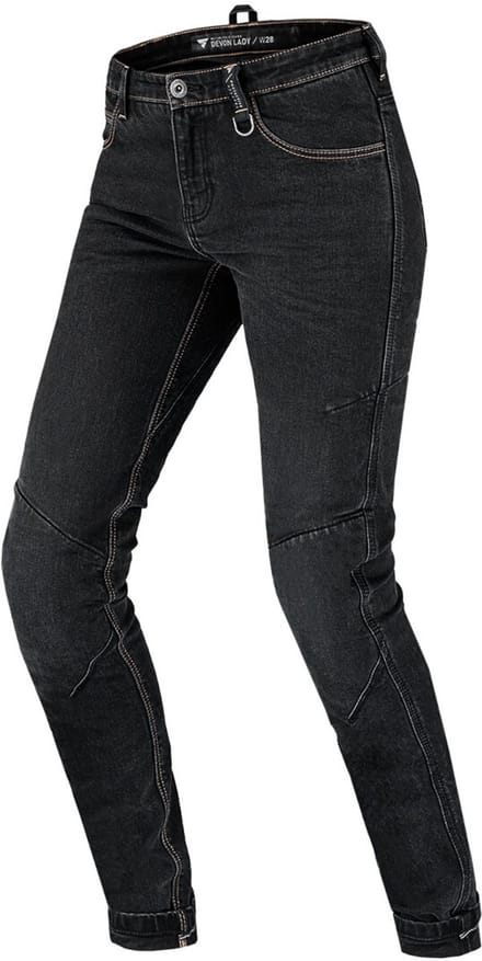 SHIMA Devon Dames Zwart Motor Jeans