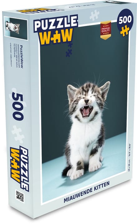 Puzzel Kat - Kitten - Miauw - Legpuzzel - Puzzel 500 stukjes