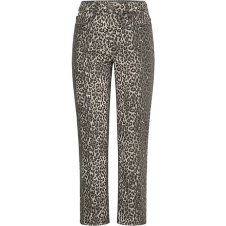 ICHI - IHZIGGY LEOPARD RAVEN PA - Dames - Relaxed fit jeans