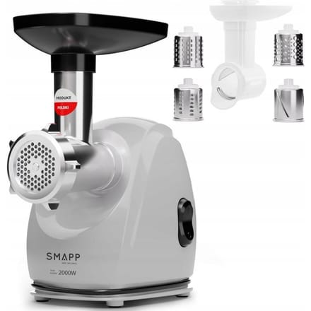 SMAPP 489.8 - Vleesmolen - Grafiet - 2000W - Antislip voeten