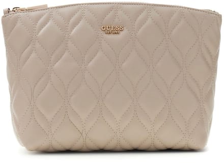 GUESS toilettas Maxine Top Zip Cosmetic Bag Light Taupe