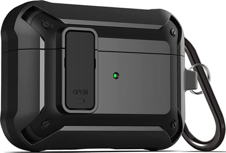 YONO Hoesje geschikt voor Airpods Pro 2 -1 - Case - Lock - Zwart