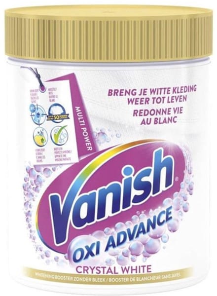 Vanish Oxi Advance - Kristalwit - Vlekkenverwijderaar Poeder - Witte Was - 840 Gram