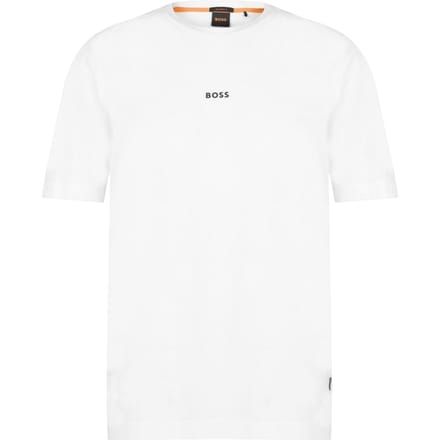 Boss Oversized T-shirt voor heren met Tchup-logo (Wit)
