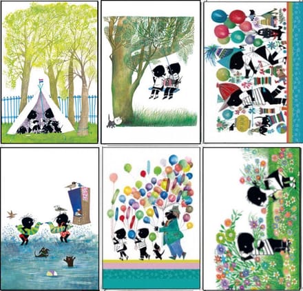6 Kinderwenskaarten - Ansichtkaarten kind - 15 x 10,5cm - 6 kaarten in een mapje