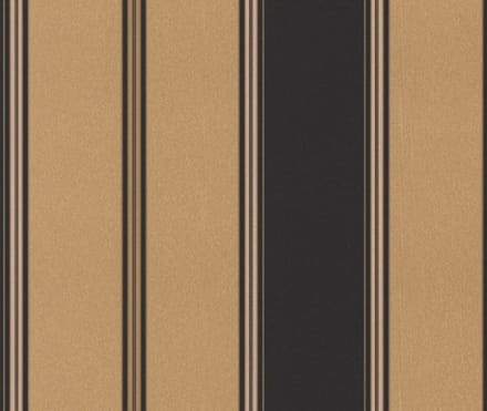 ZWART GOUD STREPEN BEHANG RASCH BURLINGTON 280333