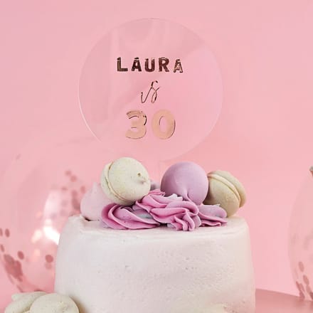 Transparant & Rosé Goud - Customisable