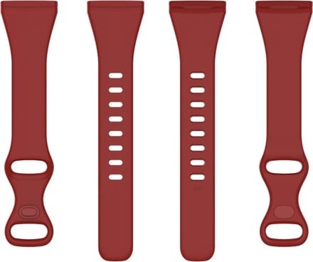 Siliconen bandje - geschikt voor Fitbit Versa 3 / Versa 4 / Sense - rood